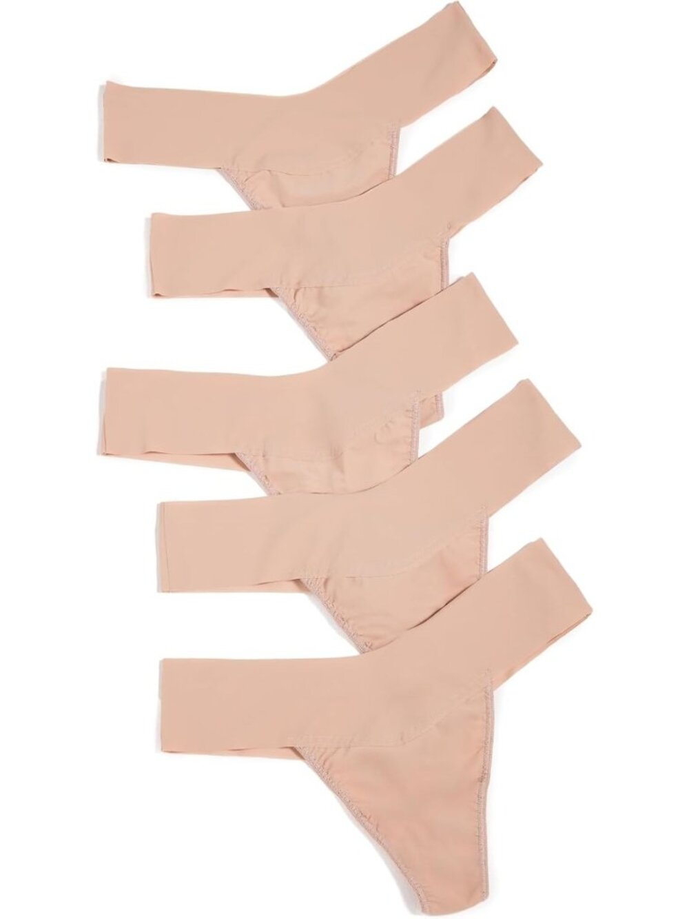 5 Pack Women's Breathe Natural Thongs - Soft, Comfortable, Breathable Underwear